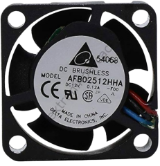 AFB02512HHA-A 12v 25x25x10 mm 2510 Ball Bearing DELTA Fan